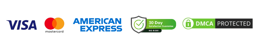 Visa Mastercard Amex 30-Day Guarantee DMCA Protected